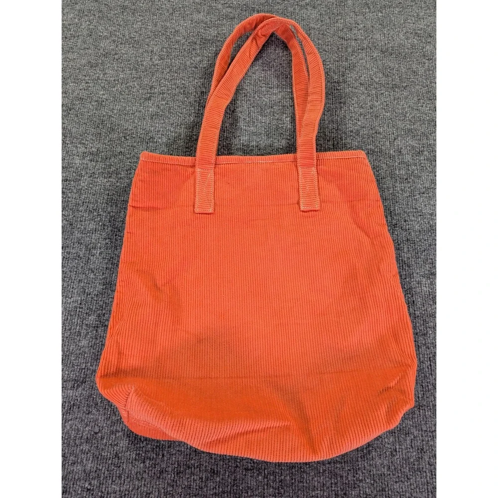 Urban Outfitters Orange Corduroy Tote Bag Cotton Shoulder Bag OB 1377545